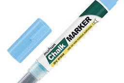Маркер меловой Munhwa Chalk Marker, 3 мм, Голубой. ..