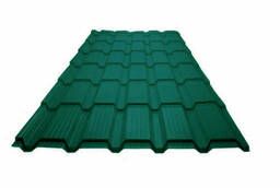 Metal tile Cascade (Polyester) color: Moss green