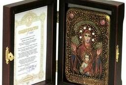Настольная икона Образ Божией Матери Знамение на. ..