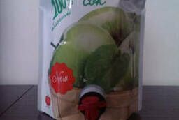 Natural apple juice doy pack Double Gasset