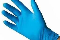 Examination gloves, nitrile, no powder.