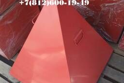 Пирамида для пожарного гидранта 750х750х900