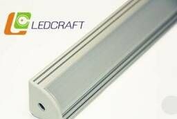 Профиль угловой Ledcraft LC-P3-1AL 1м серебро