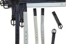 Leather belts for claws and holes