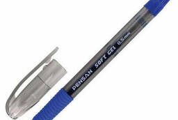 Gel pen with grip Pensan Soft Gel Fine, Blue. ..