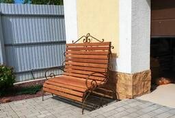Garden furniture made of solid precious wood