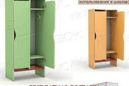 Шкафчики в детский сад двухсекционные с доставкой в ДОУ