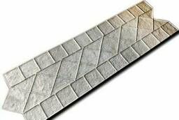 Штамп для печатного бетона Бордюр венецианский алмаз F3201
