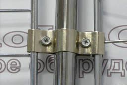 Соединитель трубы d=25мм и двух панелей-сетки, хром, ES606 (R57-1)