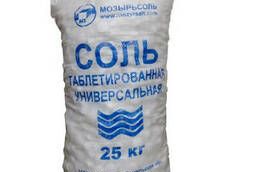 Таблетированная соль для умягчения воды 25кг