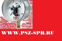 Vacuum gauges, manovacuum meters, electrical contact pressure gauges