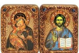 Венчальная пара подарочных икон Владимирская икона. ..