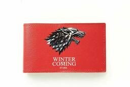 Business card holder Game of Thrones, Starkey, red