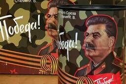 Vodka Set Stalin (tin can 0.7l)