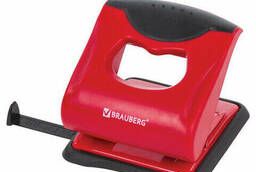 Punch Brauberg JET PRO, up to 30 sheets, red-black. ..