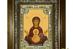 Икона освященная Знамение икона Божией Матери, 18x24. ..