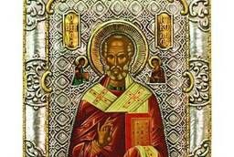 Икона Святой Николай Чудотворец Размер 19 х 15 см.
