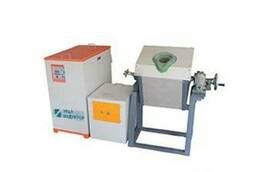 Induction melting furnace with a load up to 50 kg of copper