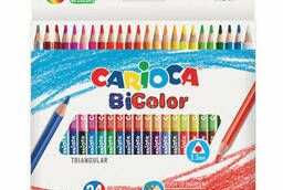 Карандаши двусторонние Carioca Bi-color, 24 штуки, 48. ..