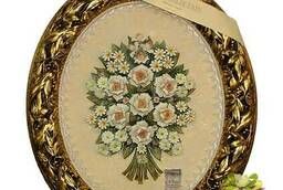 Картина фарфоровая панно Букет прекрасных цветов 55 х 65 см.