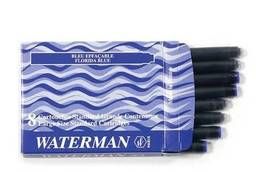 Картриджи чернильные Waterman, комплект 8 шт. , синие. ..
