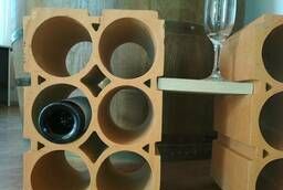 Керамический блок для хранения винных бутылок