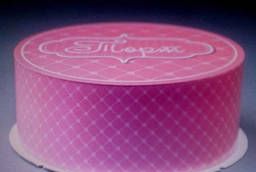 Короб кондитерский для торта розовый 250х250