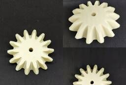 Casting gears from two-component plastic