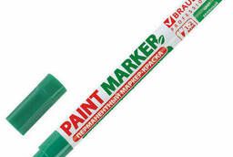 Маркер-краска лаковый (paint marker) 2 мм, Зеленый, БЕЗ. ..