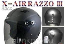 Мотокаска X-AIR RAZZO3 дымчатый серебряный мотоэкипировка. ..