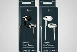 Ep-Ml-12 Headphones With Microphone L-shaped Plug Isa White