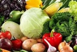 Vegetables and fruits with delivery