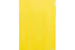 Папка-уголок жесткая Brauberg, желтая, 0, 15 мм, 223968