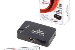 Переключатель HDMI Cablexpert, 19Fx3/19F, электронный, 3. ..