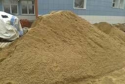 Песок мытый природный строительный