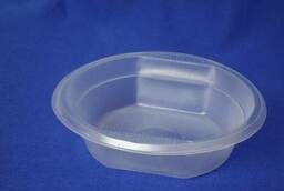 Пластиковая одноразовая тарелка Миска, прозрачная, 500мл