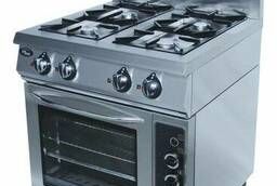 4-burner gas stove with a fully gas oven. ..