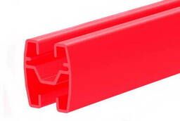 Suspended aluminum profile Ecotrack-2000, color red