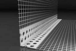 PVC corner profile with reinforcing mesh for the facade (10 * 15)