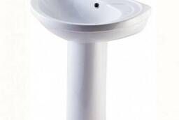 Wash basin Rosa Lyra with a pedestal white 550x470x810 mm