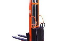 Hydraulic stacker with electric lift