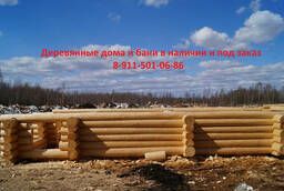 Log cabins from the northern forest from Vologda