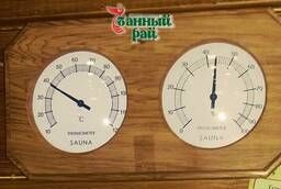 Термометр гигрометр часы для бани и сауны