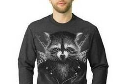 Mens sweatshirt Raccoon