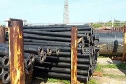 Pig-iron pressure pipe with welded flanges DU-600