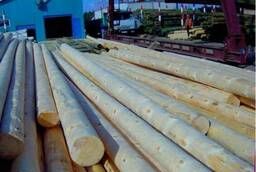 Установка деревянных опор ЛЭП