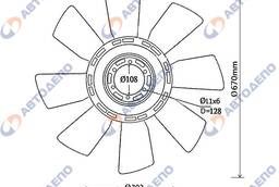 Вентилятор охлаждения радиатора Mitsubishi Fuso