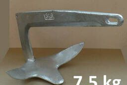 Якорь Брюса 7. 5kg оцинкованная сталь Sumar Marine