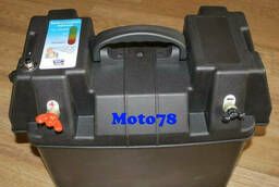 Ящик для аккумулятора (для батареи) с индикатором и внешними клеммами