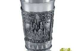 A glass of tin Coats of arms of Bayern cities Height 14 cm ..